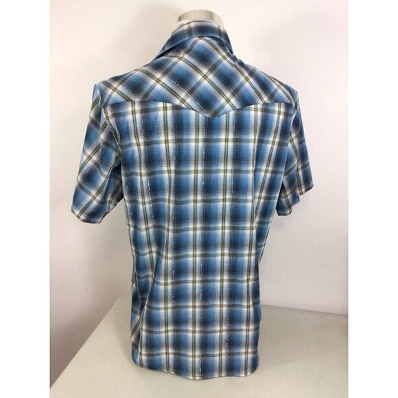Wrangler Vintage Western Shirt Snap Front Mens Large - Picture 6 of 6